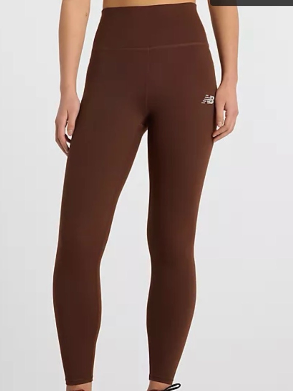 New Balance Harmony High-Rise Leggings in Pumpernickel Brown